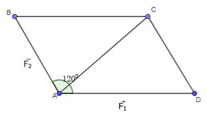 Hình 4.19 biểu diễn hai lực F1, F2 cùng tác động lên một vật
