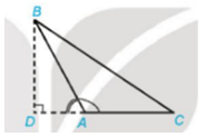 Cho tam giác ABC với đường cao BD Biểu thị BD theo AB và sin A