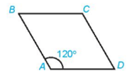 Cho hình thoi ABCD với cạnh có độ dài bằng 1 và góc BAD = 120 độ