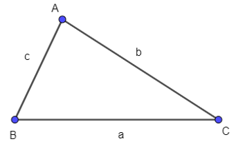 Cho tam giác ABC có BC = a, CA = b, AB = c