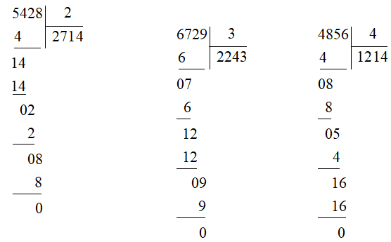 Toán lớp 3 trang 67, 68 Chia cho số có một chữ số trong phạm vi 100 000 (Tiếp theo) | Cánh diều