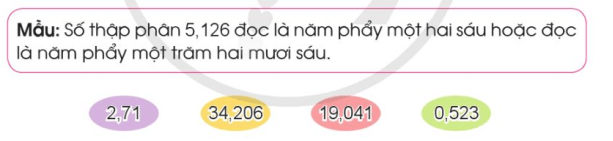 Toán lớp 5 Cánh diều Bài 16: Số thập phân (tiếp theo)