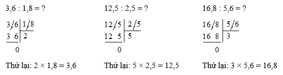 Toán lớp 5 Bài 35: Chia một số thập phân cho một số thập phân - Cánh diều