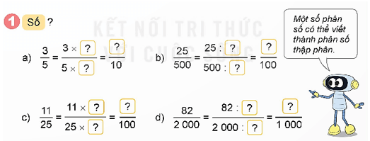 Toán lớp 5 Bài 4: Phân số thập phân (trang 14) - Kết nối tri thức