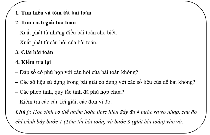 Bài toán giải bằng bốn bước tính (Lý thuyết + 15 Bài tập Toán lớp 5)