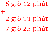 Cộng số đo thời gian (Lý thuyết + 15 Bài tập Toán lớp 5)