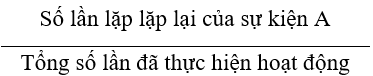 Tỉ số của số lần lặp lại một sự kiện so với tổng số lần thực hiện (Lý thuyết + 15 Bài tập Toán lớp 5)