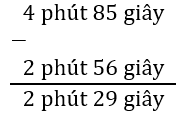 Trừ số đo thời gian (Lý thuyết + 15 Bài tập Toán lớp 5)