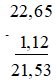 Tính: a) 324,82 + 312,25; b) (- 12,07) + (- 5,79);