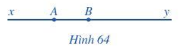 Quan sát Hình 64. a) Viết ba tia gốc A và ba tia gốc B
