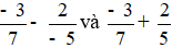 Phân số 2/5 có phải là số đối của phân số 2/(-5) không