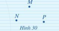 Cho ba điểm M, N, P như Hình 30. a) Vẽ đường thẳng NP