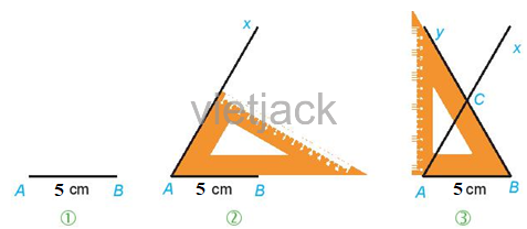 Vẽ hình theo dõi những đòi hỏi sau: Hình tam giác đều sở hữu cạnh bởi 5 cm