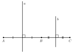 Cho ba điểm A, B, C thẳng hàng, điểm B nằm giữa hai điểm A và C