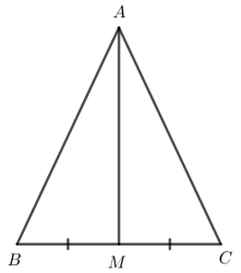 Cho tam giác ABC và M là trung điểm của BC