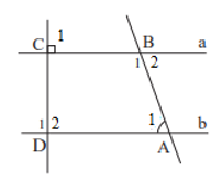 Cho Hình 17, biết a // b Tính số đo của các góc B2 và góc D1