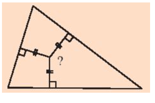 Điểm nào nằm bên trong tam giác và cách đều ba cạnh của tam giác?