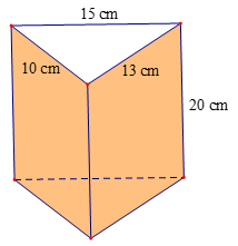 Diện tích xung quanh và thể tích của hình lăng trụ đứng tam giác, lăng trụ đứng tứ giác (Lý thuyết Toán lớp 7) | Chân trời sáng tạo (ảnh 4)