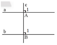 Cho hai đường thẳng phân biệt a và b cùng vuông góc với đường thẳng c