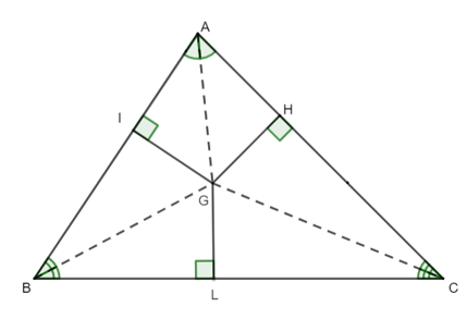 15 Bài tập Tính chất ba đường phân giác của tam giác (có đáp án) | Chân trời sáng tạo Trắc nghiệm Toán 7 (ảnh 5)
