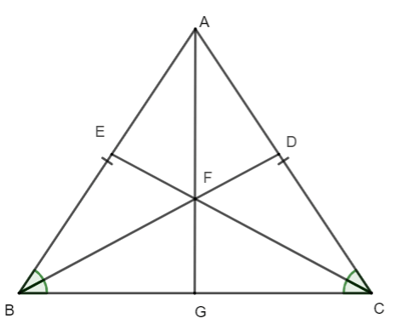 15 Bài tập Tính chất ba đường phân giác của tam giác (có đáp án) | Chân trời sáng tạo Trắc nghiệm Toán 7 (ảnh 9)