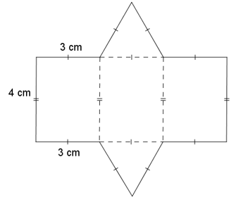 Tạo lập hình lăng trụ đứng có đáy là tam giác đều cạnh 3 cm và chiều cao 4 cm