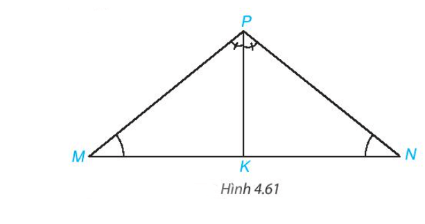 Cho tam giác MNP có góc M=góc N. Vẽ tia phân giác PK của góc MPN 