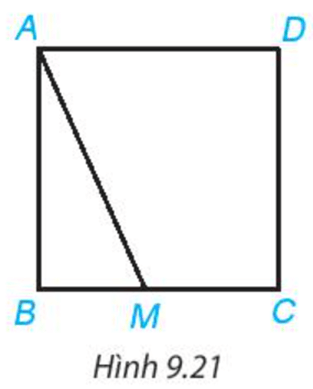 Hãy giải thích: Nếu M là một điểm tùy ý nằm trên cạnh BC hoặc CD của hình vuông ABCD
