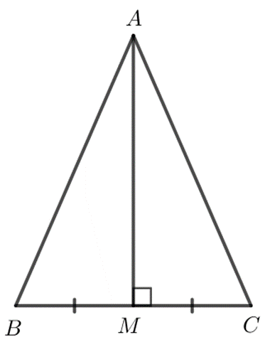 Chứng minh rằng tam giác có đường trung tuyến và đường cao xuất phát từ cùng một đỉnh