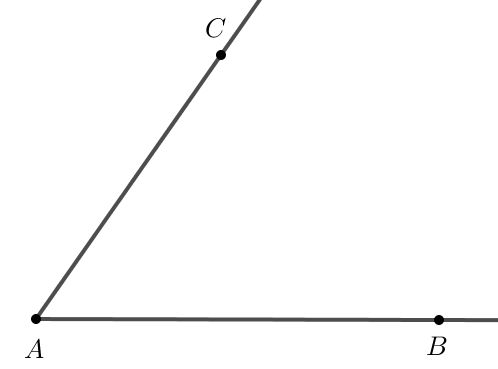 Vẽ tia phân giác của một góc