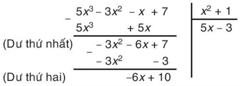 Hãy kiểm tra lại đẳng thức: D = E. (5x - 3) + G