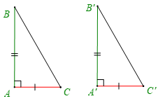 Các trường hợp bằng nhau của tam giác vuông (Lý thuyết Toán lớp 7) | Kết nối tri thức (ảnh 1)