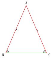 Tam giác cân. Đường trung trực của đoạn thẳng (Lý thuyết Toán lớp 7) | Kết nối tri thức (ảnh 2)
