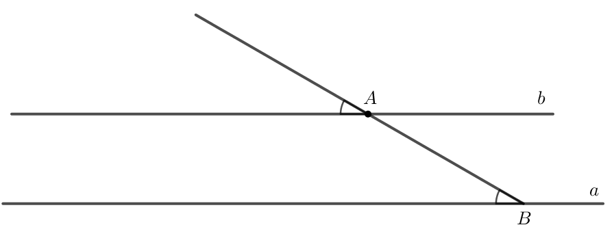 Dùng góc vuông hay góc 30 độ của êke (thay cho góc 60 độ) để vẽ đường thẳng 