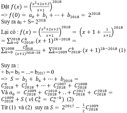 Bài tập về nhị thức Newton nâng cao cực hay có lời giải