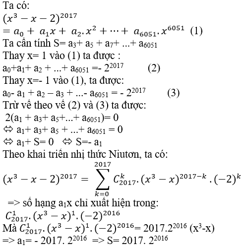 Bài tập về nhị thức Newton nâng cao cực hay có lời giải