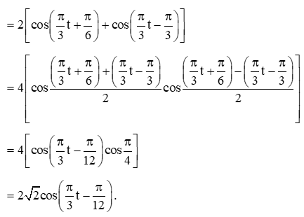 Bài toán thực tế về công thức lượng giác lớp 11 (bài tập + lời giải)