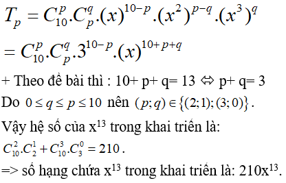 Cách khai triển nhị thức Newton: tìm hệ số, số hạng trong khai triển cực hay