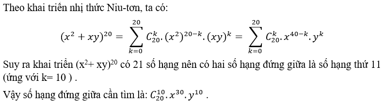 Cách khai triển nhị thức Newton: tìm hệ số, số hạng trong khai triển cực hay