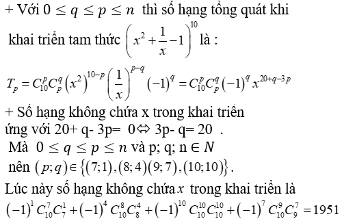 Cách khai triển nhị thức Newton: tìm hệ số, số hạng trong khai triển cực hay