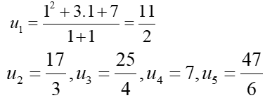 Cách tìm số hạng thứ n của dãy số cực hay có lời giải