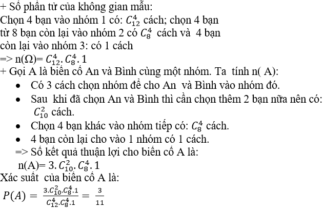 Cách tìm xác suất của biến cố cực hay có lời giải