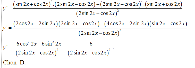 Cách tính đạo hàm của  hàm số lượng giác cực hay - Toán lớp 11