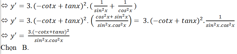 Cách tính đạo hàm của  hàm số lượng giác cực hay - Toán lớp 11
