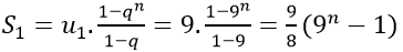 Cách tính tổng n số hạng đầu tiên của cấp số nhân cực hay có lời giải