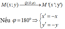 Dạng bài tập về phép quay 180 độ cực hay