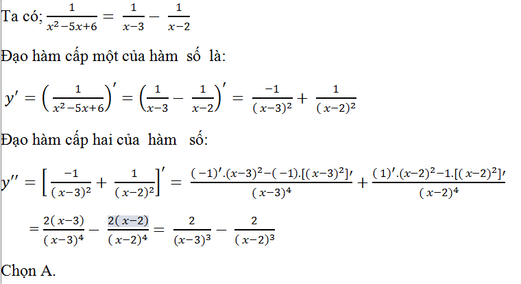 Cách tìm đạo hàm cấp cao của hàm số hay, chi tiết - Toán lớp 11