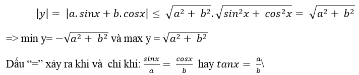 Điều kiện để phương trình bậc nhất đối với sinx và cosx có nghiệm - Toán lớp 11