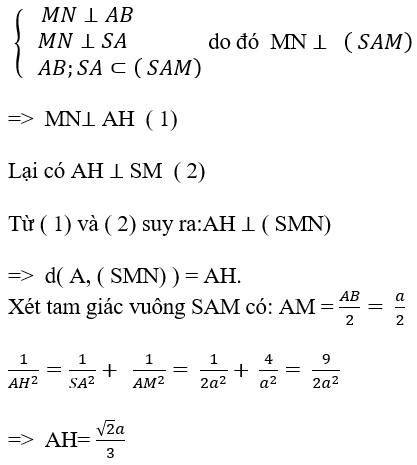 Cách tính khoảng cách giữa đường thẳng và mặt phẳng song song cực hay - Toán lớp 11