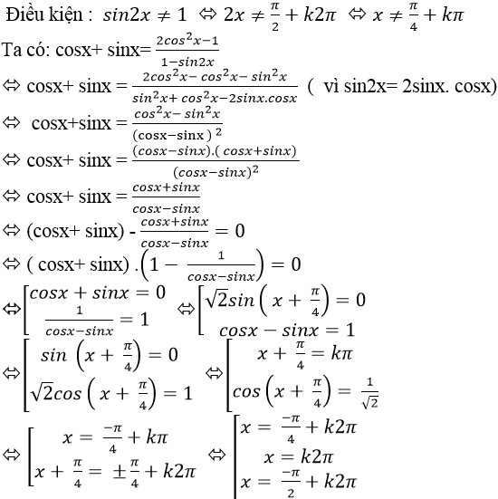 Cách giải phương trình lượng giác bằng cách đưa về dạng tích cực hay - Toán lớp 11
